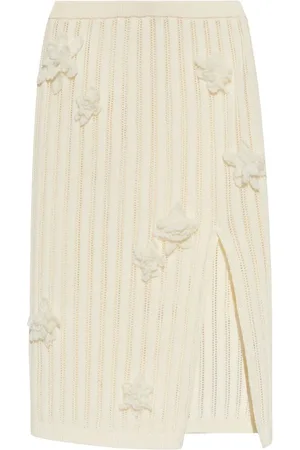 Casablanca | Gonna bianca con patches a fiori | female | | M