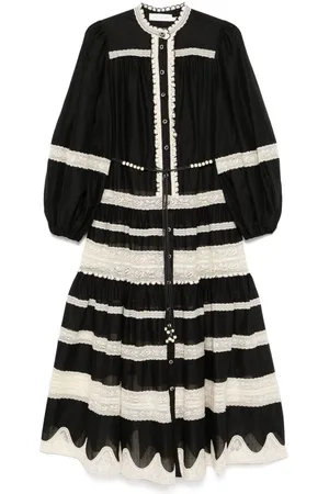 ZIMMERMANN | Abito midi in cotone bianco e | female | | 0