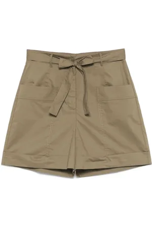 Liu Jo | Pantaloncini in cotone muschio con cintura in vita | female | | 40