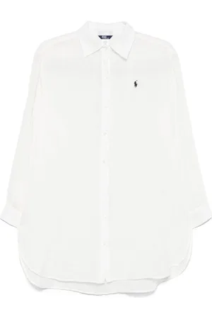 Ralph Lauren | Camicia lunga in misto cotone e lino | female | | L