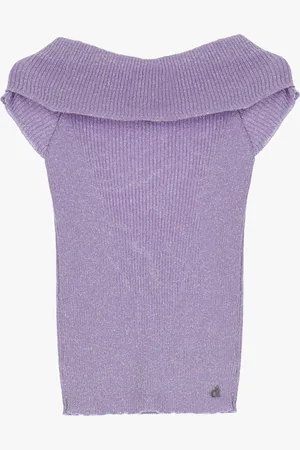 Dixie Pullover manica corta scollo bardot