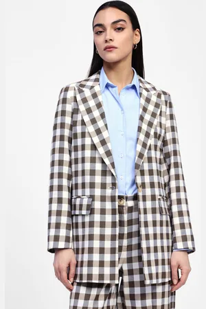 Dixie Blazer quadri con bottone singolo