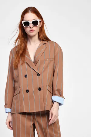 Dixie Blazer a righe con doppio petto