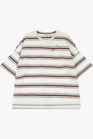 Dixie T-shirt a righe con maniche corte