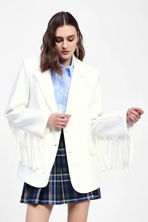 Dixie Blazer con frange e bottoni