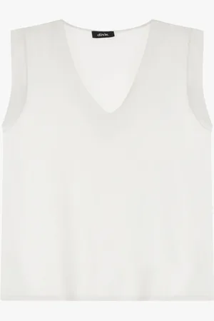 Dixie Top senza maniche con scollo a v