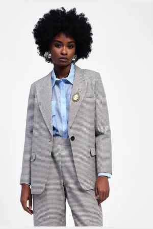 Dixie Blazer pied-de-poule con spilla