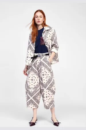 Dixie Pantaloni ampia stampa geometrica