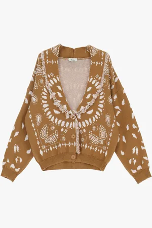 Dixie Cardigan con ricamo e orlo vivo