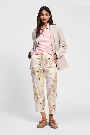 Dixie Pantaloni chino stampati floreali