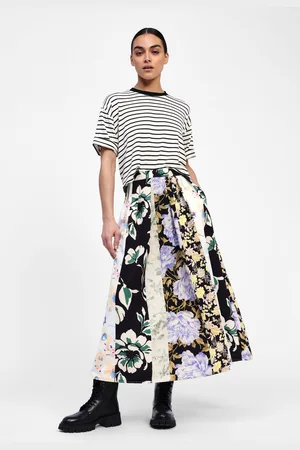 Dixie Gonna lunga patchwork a vita alta