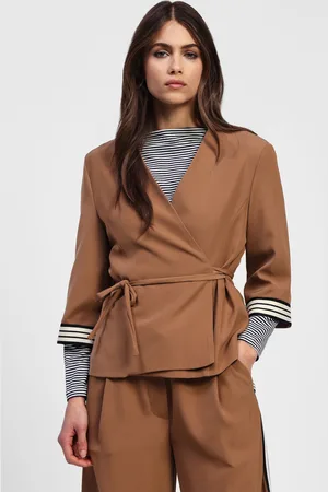 Dixie Blazer a maniche 3/4 chiusura a portafoglio