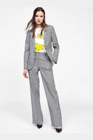 Dixie Pantaloni a quadri a gamba dritta
