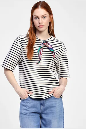 Dixie T-shirt a righe con maniche corte