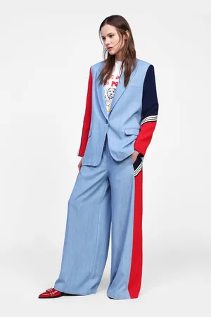 Dixie Pantaloni ampi a blocchi di colore