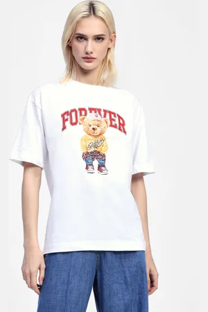 Dixie T-shirt maniche corte stampa orso