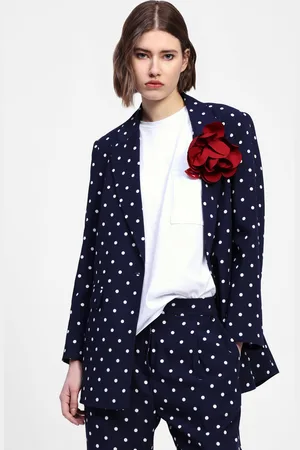 Dixie Blazer a pois con maxi fiore