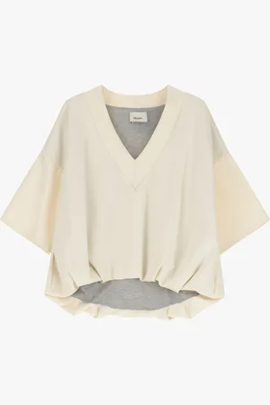 Dixie T-shirt oversize maniche corte scollo a v
