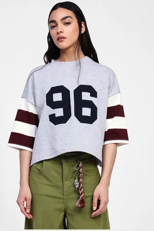 Dixie T-shirt con maniche 3/4 stampate e numero
