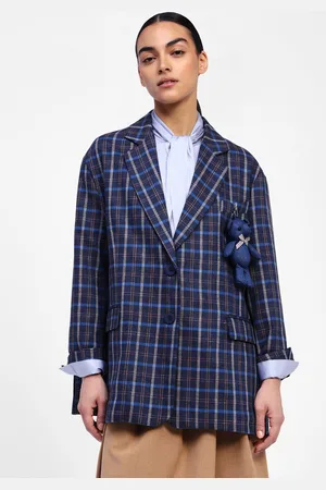 Dixie Blazer con motivo quadri e peluche