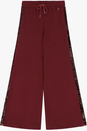 Dixie Pantaloni joggings con banda di paillettes