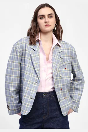 Dixie Blazer quadri con spillette