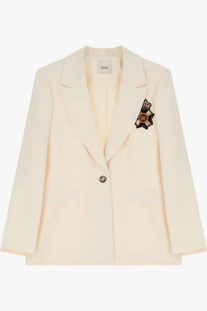 Dixie Blazer con ricamo e bottone