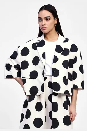 Dixie Blazer con maniche 3/4 e stampa pois