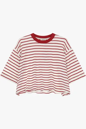 Dixie T-shirt a righe maniche corte