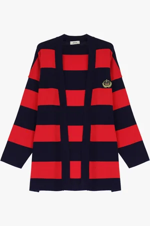 Dixie Cardigan a righe con maniche lunghe