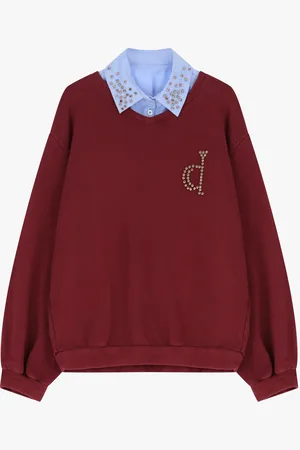 Dixie Felpa con scollo a v e dettagli