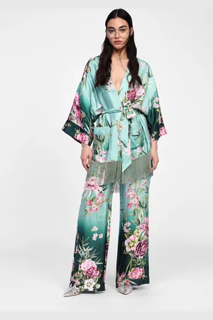 Dixie Pantaloni larghi fluidi con stampa floreale