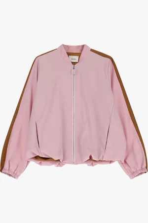 Dixie Bomber oversize con zip e bande laterali
