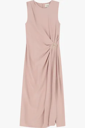 Dixie Abito midi con dettaglio drappeggiato