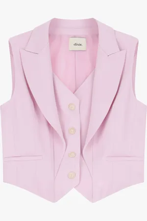 Dixie Gilet con collo classico e tasche