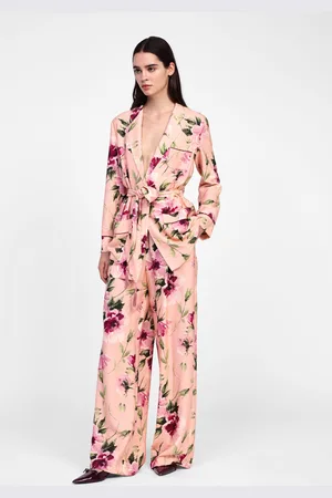 Dixie Pantaloni ampi con stampa floreale