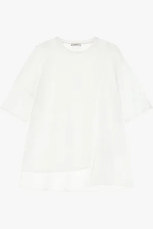 Dixie T-shirt ampia con maniche a 3/4