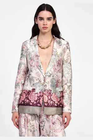 Dixie Blazer stampato con chiusura a bottoni
