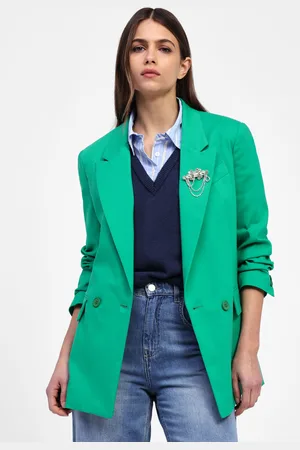 Dixie Blazer doppio petto con bottoni e spilla