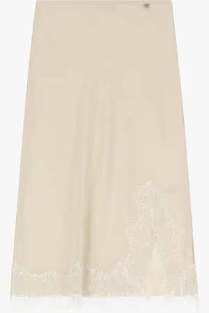 Dixie Gonna midi con dettagli in pizzo