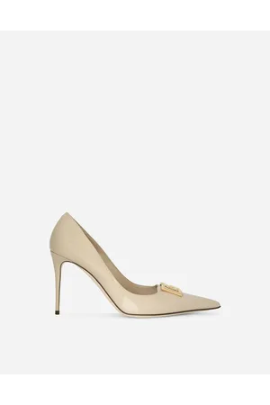Dolce & Gabbana Décolleté In Pelle Di Vitello - Donna Décolleté E Slingback Beige Pelle 35