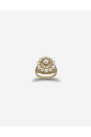 Dolce & Gabbana Romance Ring In Yellow Gold And Pearls - Donna Anelli 48