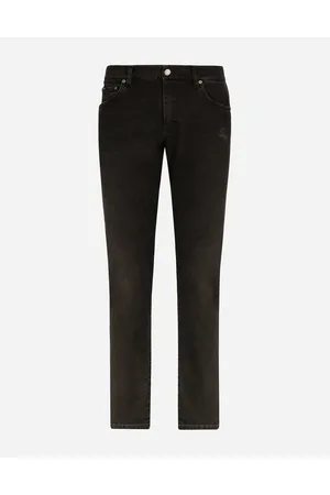 Dolce & Gabbana Jeans Slim Denim Stretch Piccole Abrasioni - Uomo Denim Multicolore Denim 44