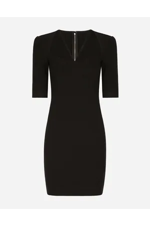 Dolce & Gabbana Short Jersey Dress With 3/4 Sleeves - Donna Abiti Viscosa 40