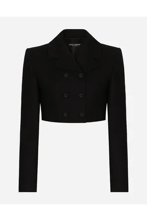 Dolce & Gabbana Short Double-breasted Twill Jacket - Donna Giacche E Blazer Lana 38