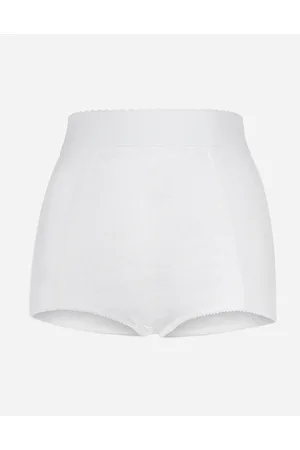 Dolce & Gabbana Culotte In Guaina Jacquard E Raso - Donna Pantaloni E Shorts Bianco Raso 50