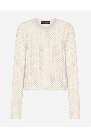 Dolce & Gabbana Giacca Corta In Crochet - Donna Maglioni E Cardigan Viscosa 38