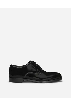 Dolce & Gabbana Derby In Pelle Di Vitello Lucida - Uomo Stringate Pelle 40