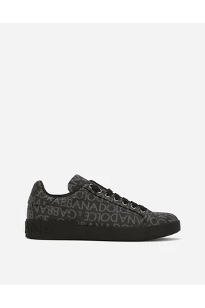 Dolce & Gabbana Sneaker Portofino In Jacquard Spalmato - Uomo Sneaker Multicolore Tessuto 39