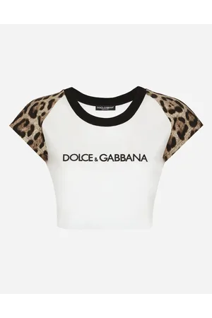 Dolce & Gabbana T-shirt Manica Corta Con Logo - Donna T-shirts E Felpe Cotone 36